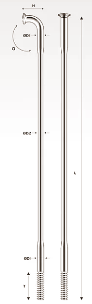 Спиця Pillar Duo 262 OX 38PC, чорний