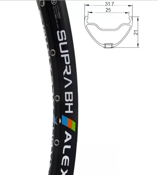 Обод Alexrims Supra BH 26" 32 AV SSE, черный