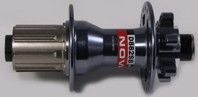 Втулка задня Novatec D882SB-10 S4S 36H, сірий