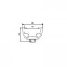 Обод Alexrims DP21 700C 36 AV SSE, черный