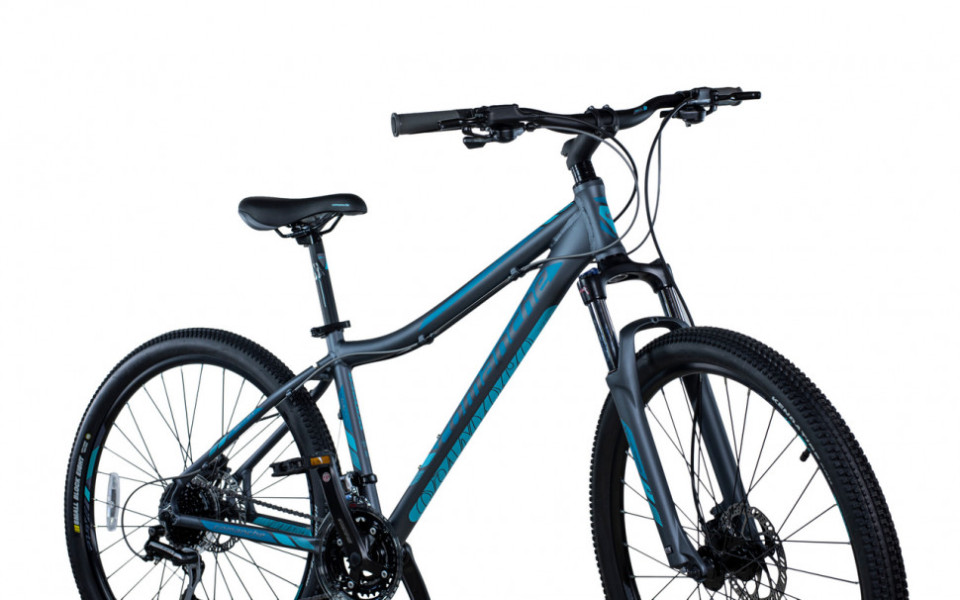 Велосипед Comanche Orinoco 27 L Comp 17.5", серый-бирюзовый