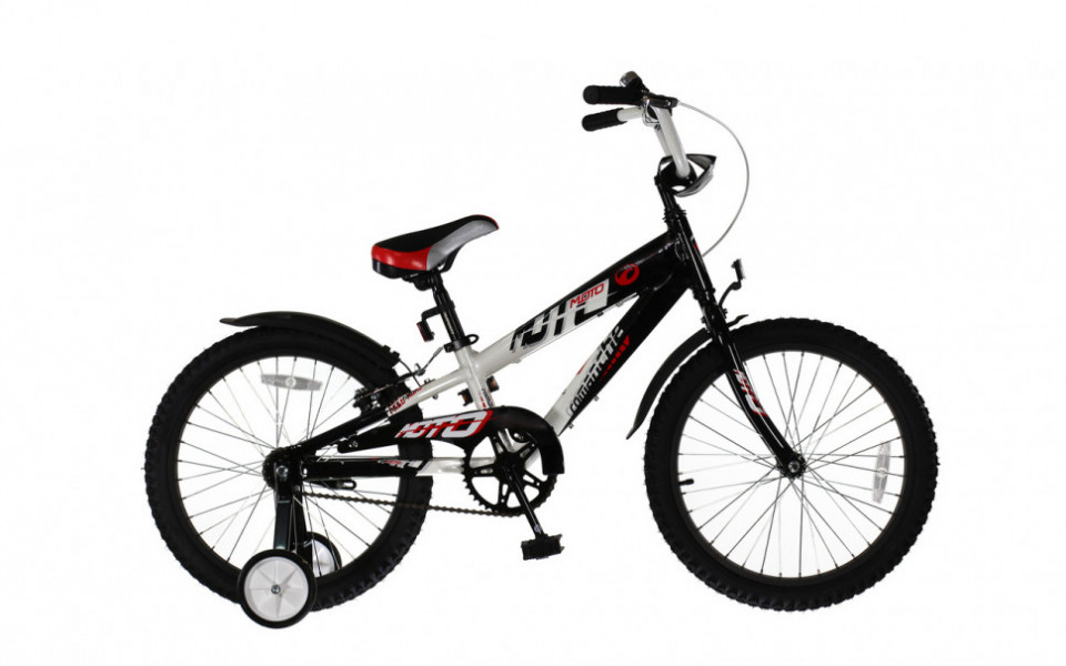 Велосипед Comanche Moto W20 9", черный-белый