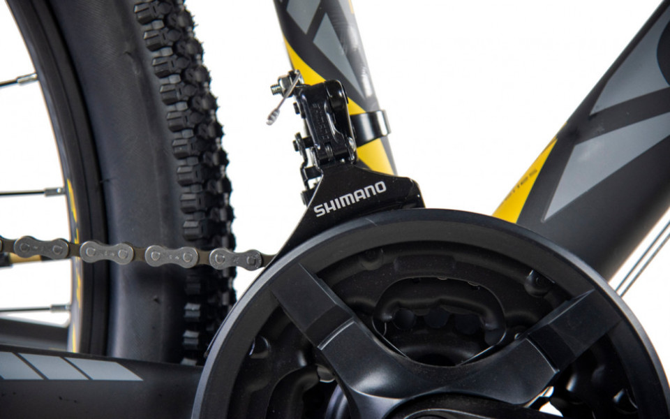 Велосипед Comanche Prairie 27 Disc 16", черный-желтый