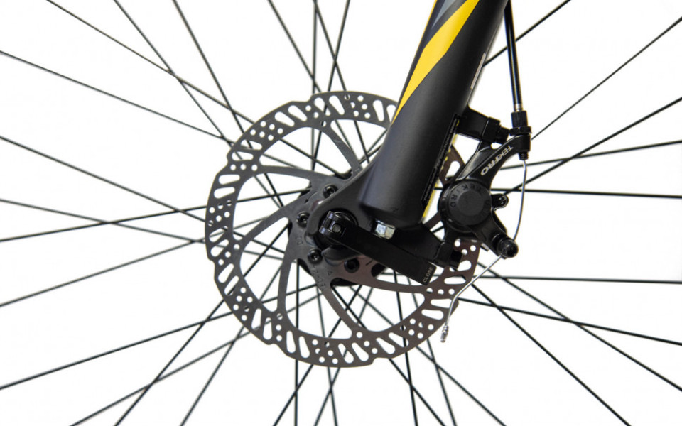 Велосипед Comanche Prairie 27 Disc 16", черный-желтый