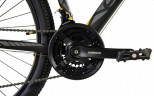 Велосипед Comanche Prairie 27 Disc 17.5", черный-желтый
