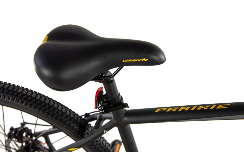 Велосипед Comanche Prairie 27 Disc 17.5", черный-желтый