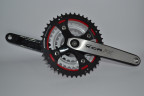 Шатун SR Suntour CW11 XCR V2 424FX SBD BSL 175 44/32/22, черный-белый