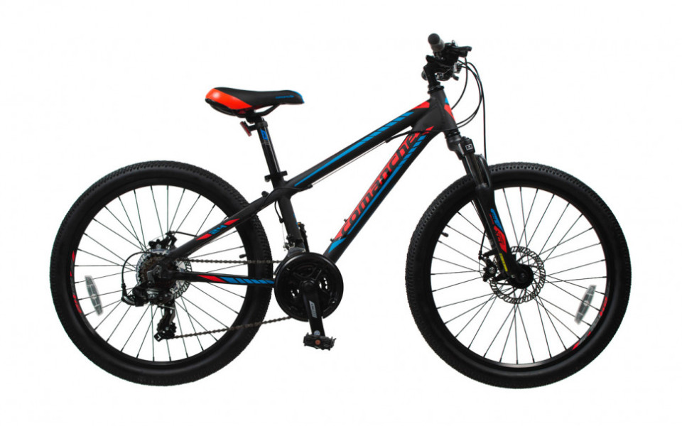 Велосипед Comanche Areco Disc 14", черный-оранжевый
