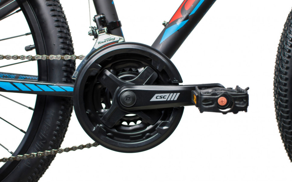 Велосипед Comanche Areco Disc 14", черный-оранжевый