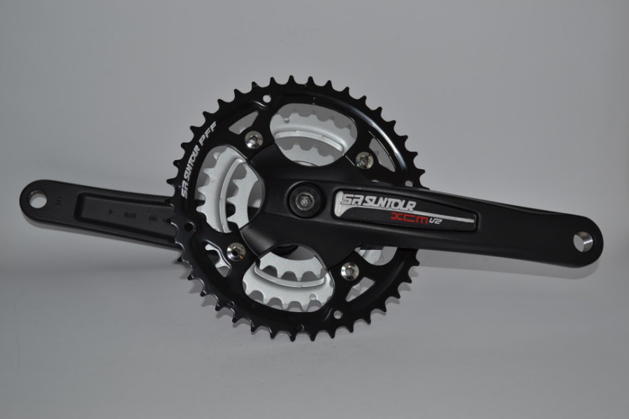 Шатун SR Suntour CW9 XCM V2 T312 FX PB 175 44/32/22, чорний