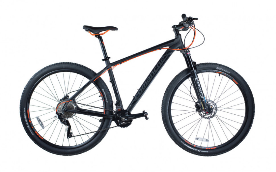 Велосипед Comanche Maxima 29 23", серый-оранжевый