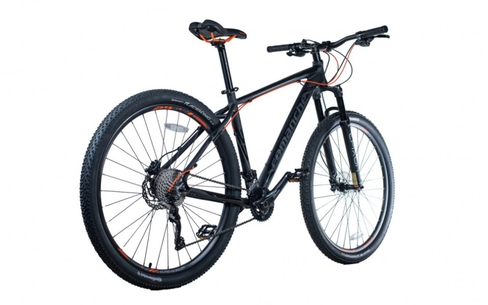 Велосипед Comanche Maxima 29 23", серый-оранжевый