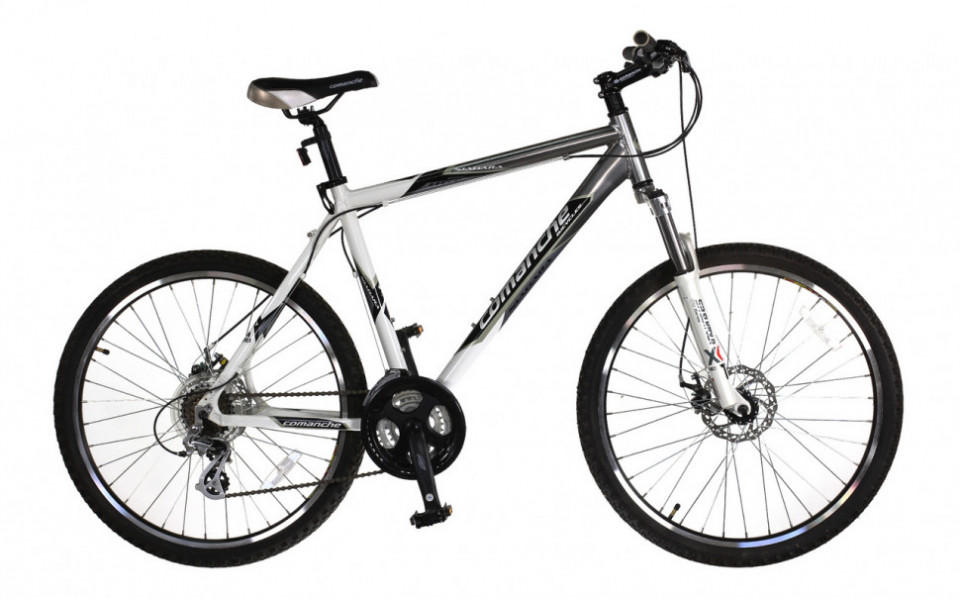 Велосипед Comanche Niagara Disc 20.5", серебристый-белый