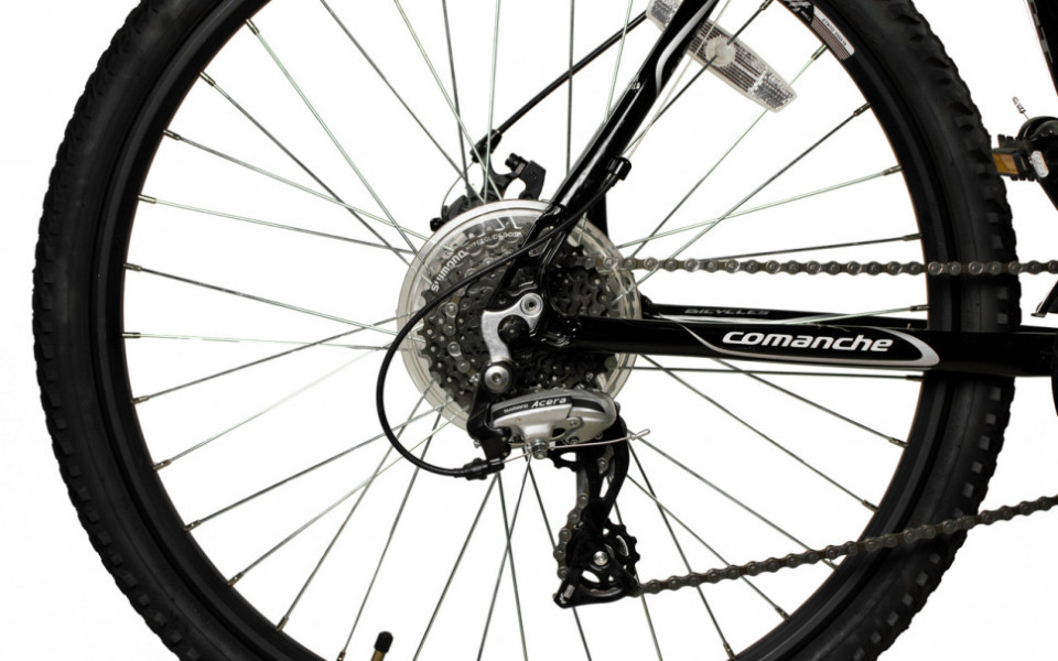 Велосипед Comanche Tomahawk Disc 22", чорний-сріблястий
