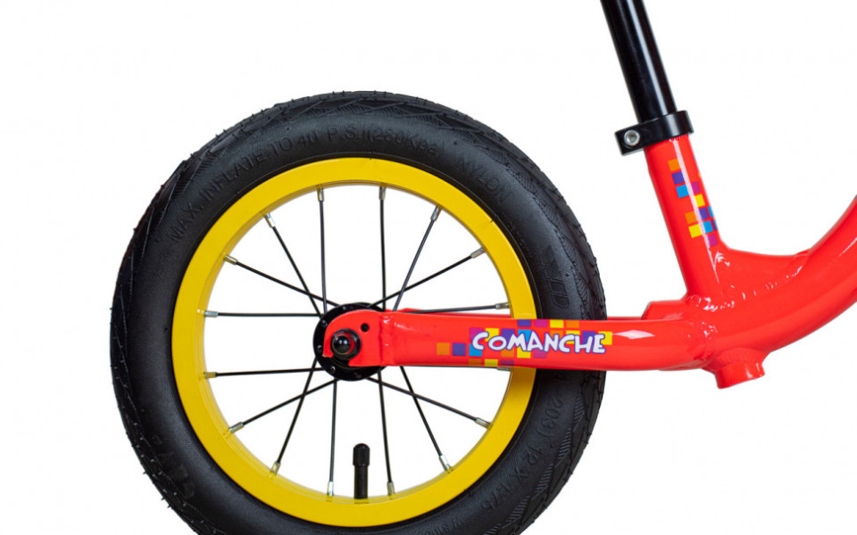 Беговел Comanche Pixel 7", красный-желтый