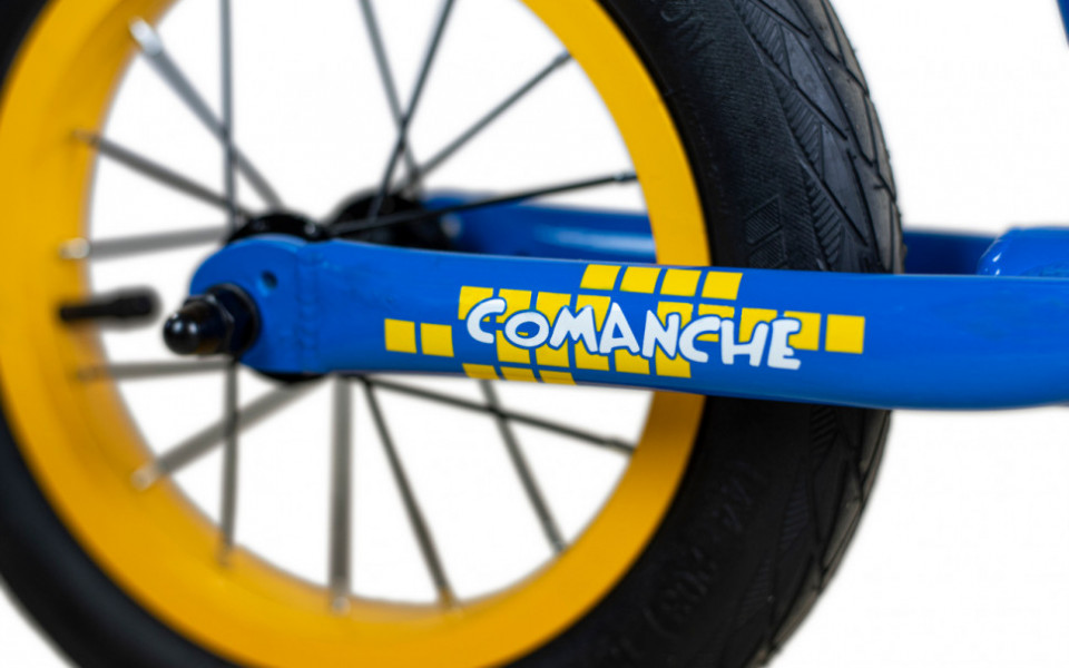 Беговел Comanche Pixel 7", синій-жовтий