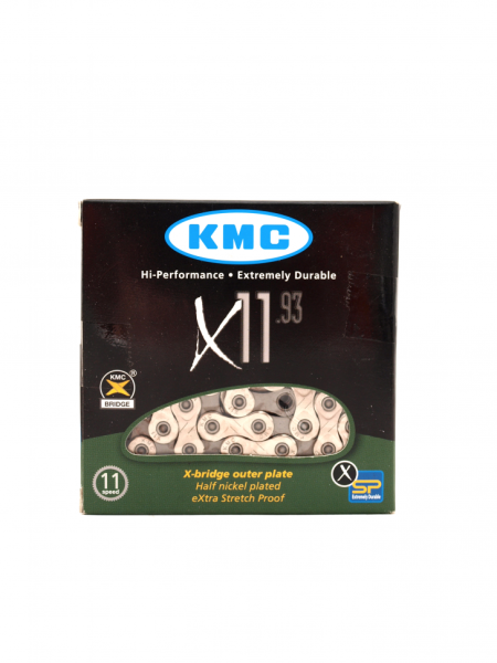 Ланцюг KMC X11 118L, сріблястий-чорний