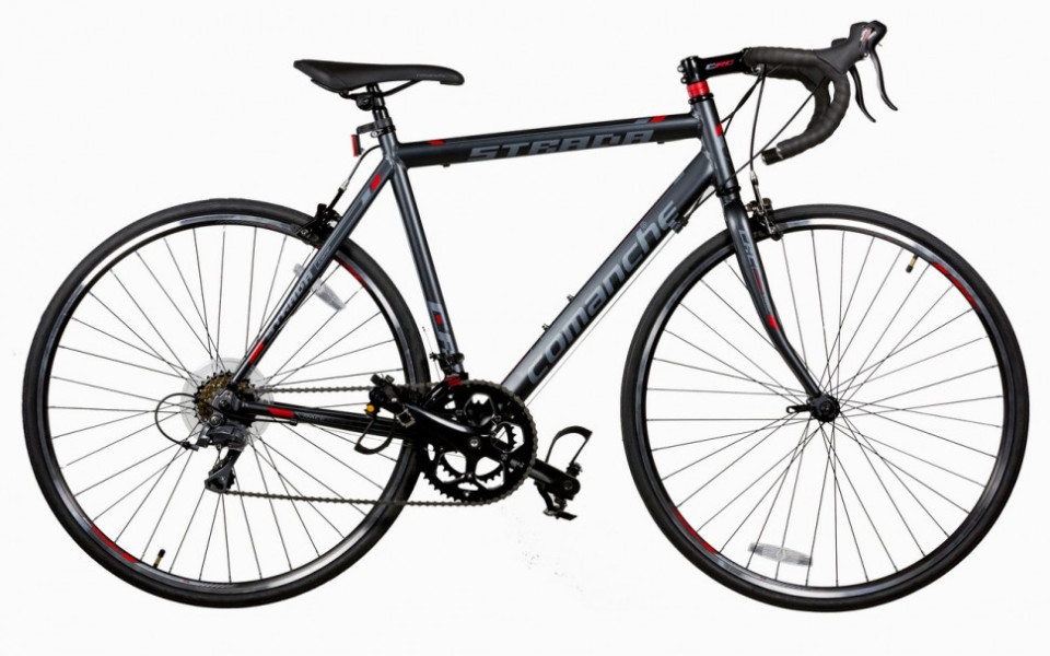 Велосипед Comanche Strada Comp 54CM, сірий-червоний
